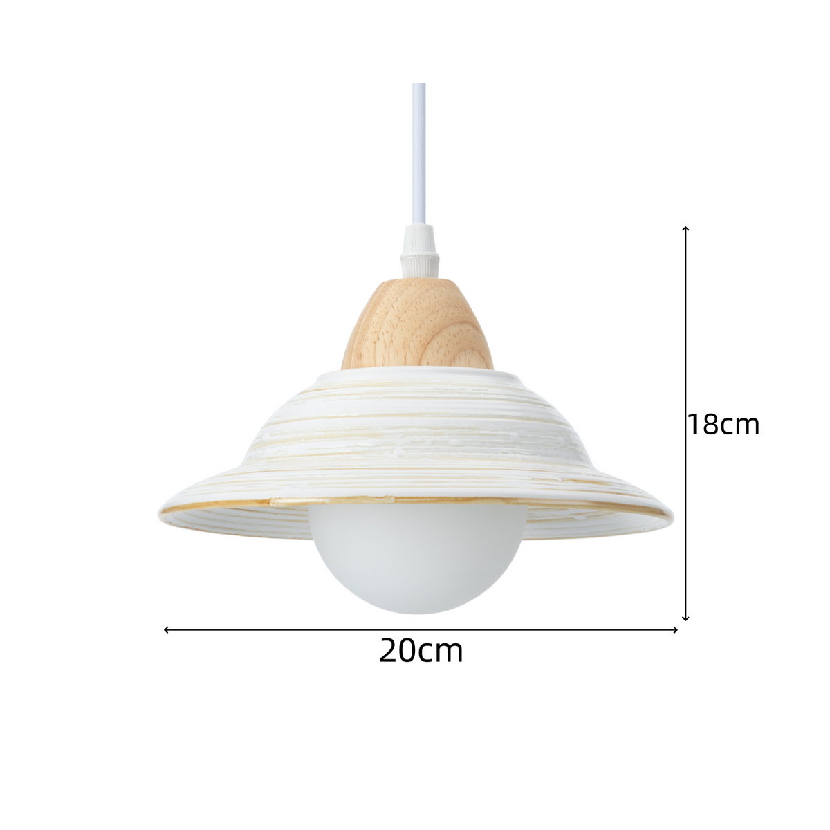 GlobeHalo | Rustik Kurve Loftlampe