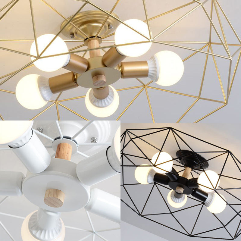 RadiantFrame | Stilfuld Åben-Kurv Loftlampe