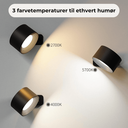 Flexilight | Trådløs genopladelig 360° væglampe