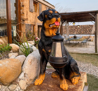 SolarBuddy | Bedårende Hundestatue Havelampe