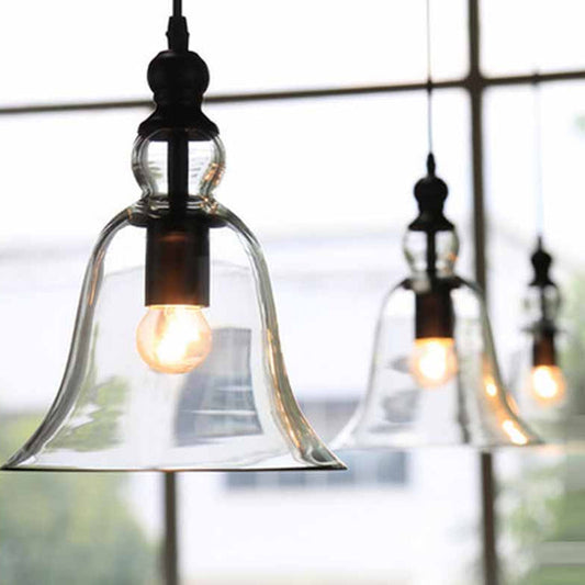 ClearBell | Elegant Industriel Glas Hængelampe