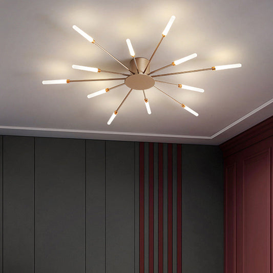 LuxeBurst | Moderne Semi-Flush Loftlampe