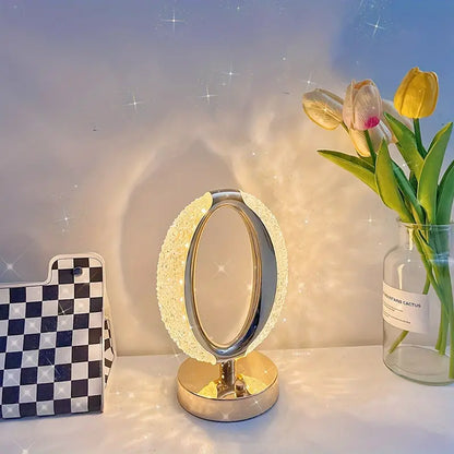 LuminaCrystal™ | Luksus og Minimalistisk Bordlampe i Krystal