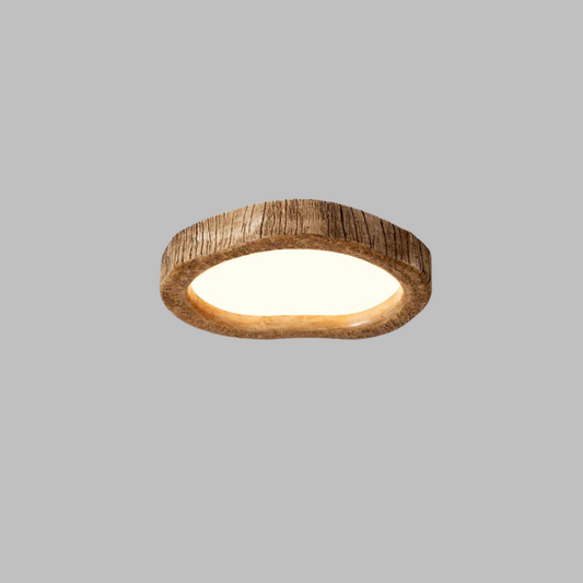 TimberLight | Naturlig Træ Loftlampe