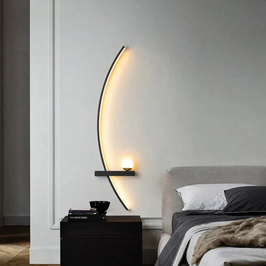 CurvaGlow | Elegant LED Væglampe