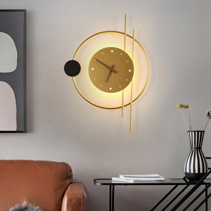 GlowClock | Moderne Væglampe med Ur