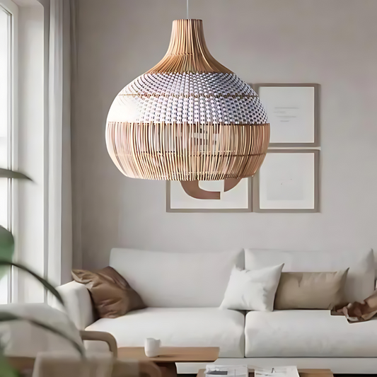 OrganicAura | Stilfuld Bambus Loftlampe