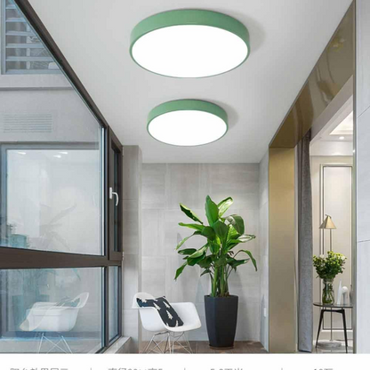 PastelRing | Rund Ultra-Flad LED Loftlampe til Moderne Indendørs Belysning