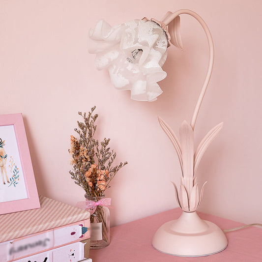 LilyLite | Vintage Floral Opal Lampe