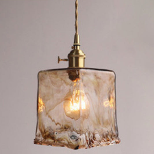 GlassSwirl | Kunstnerisk Glas Loftlampe