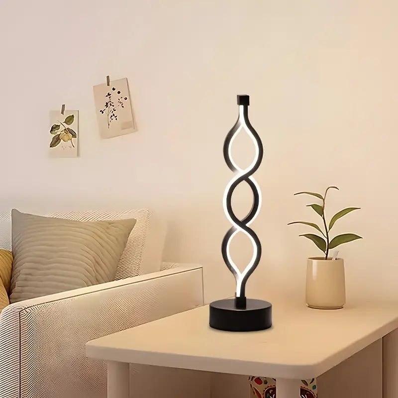 LuminaShade™ | Kreativ & Elegant Spiral Bordlampe