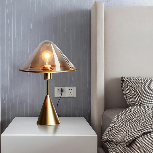 RadiantDome | Moderne Metallisk Accentlampe