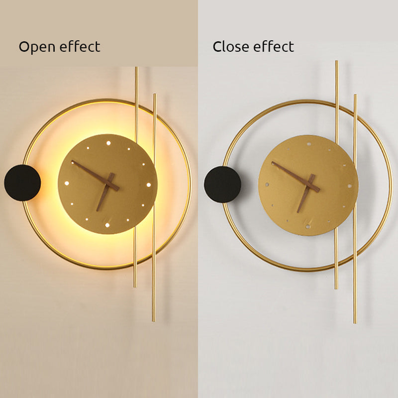 GlowClock | Moderne Væglampe med Ur