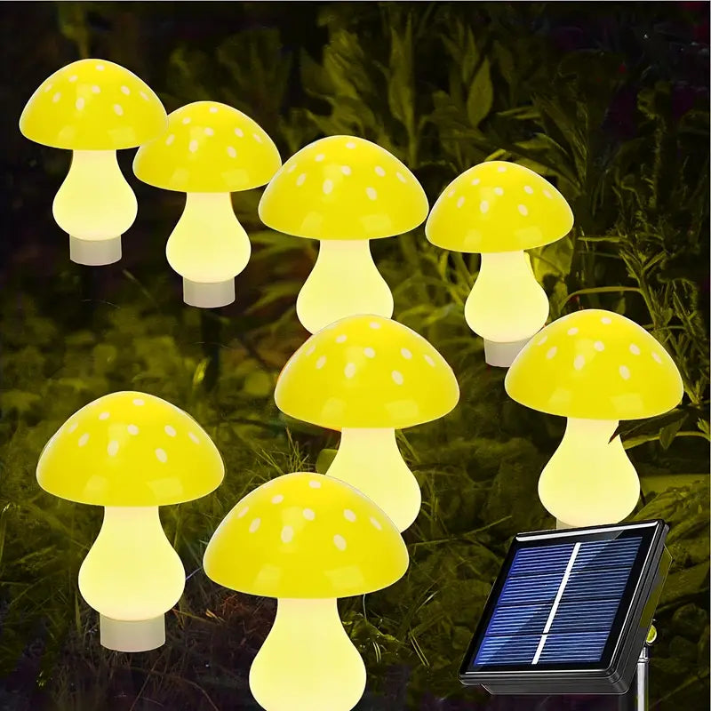 SolaraGarden™ | Moderne & Elegante Solcelle Svampe Lamper | 3 + 3 GRATIS