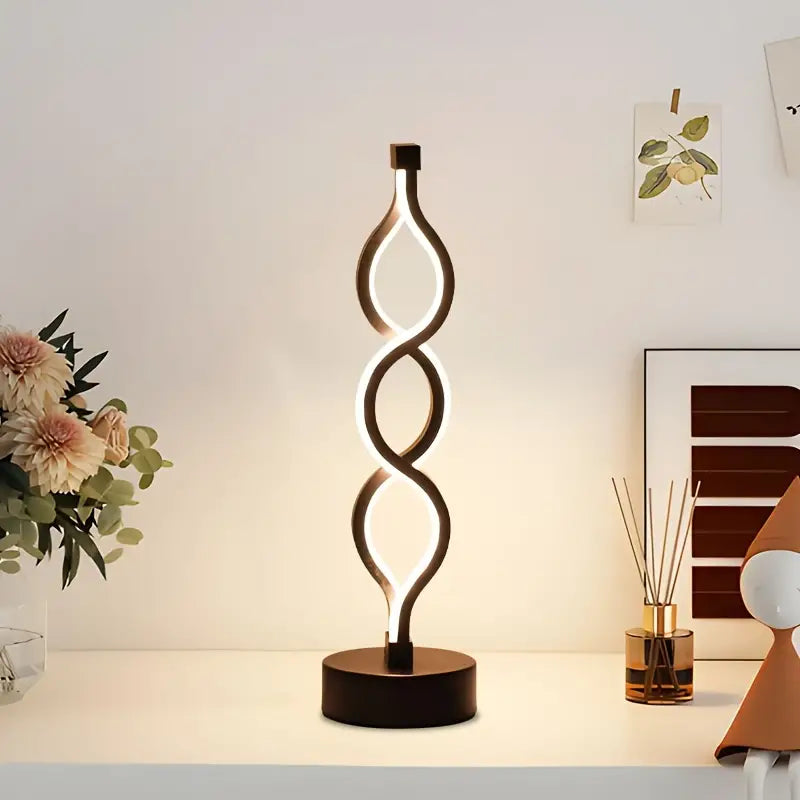 LuminaShade™ | Kreativ & Elegant Spiral Bordlampe