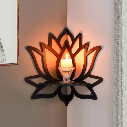 LuxeLedge™ | Moderne & Elegante Lotus Træhylde