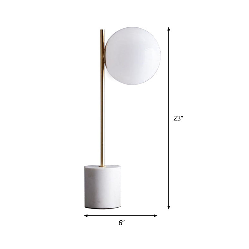 SphereBright | Minimalistisk Marmorbordlampe