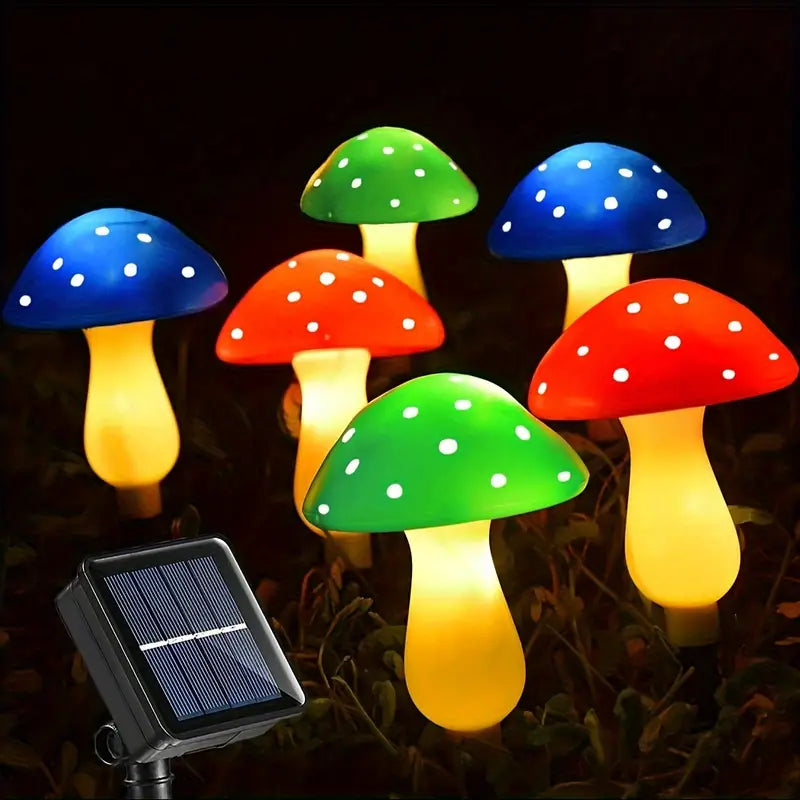 SolaraGarden™ | Moderne & Elegante Solcelle Svampe Lamper | 3 + 3 GRATIS