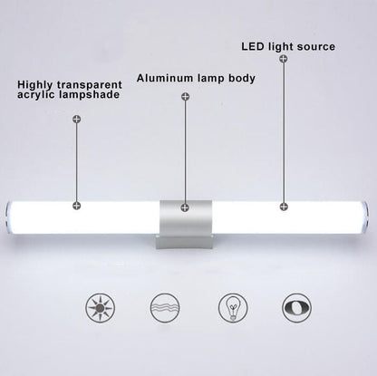 TubeGlow | Cylindrisk LED Spejllampe