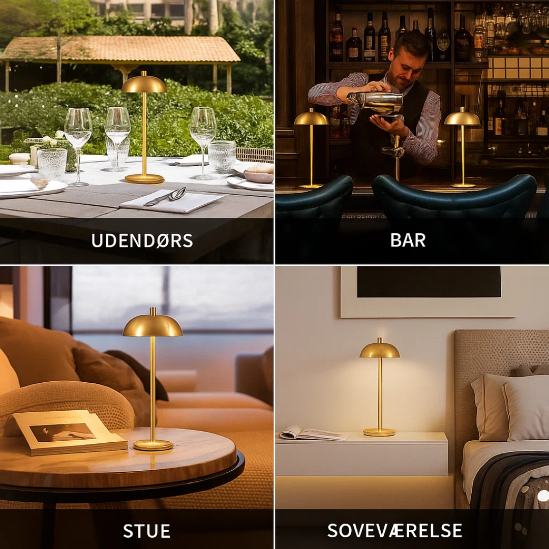 DazzleLite | Trådløs & Berøringskontrolleret Bordlampe