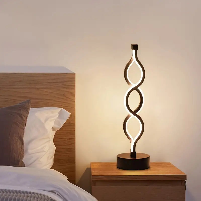 LuminaShade™ | Kreativ & Elegant Spiral Bordlampe