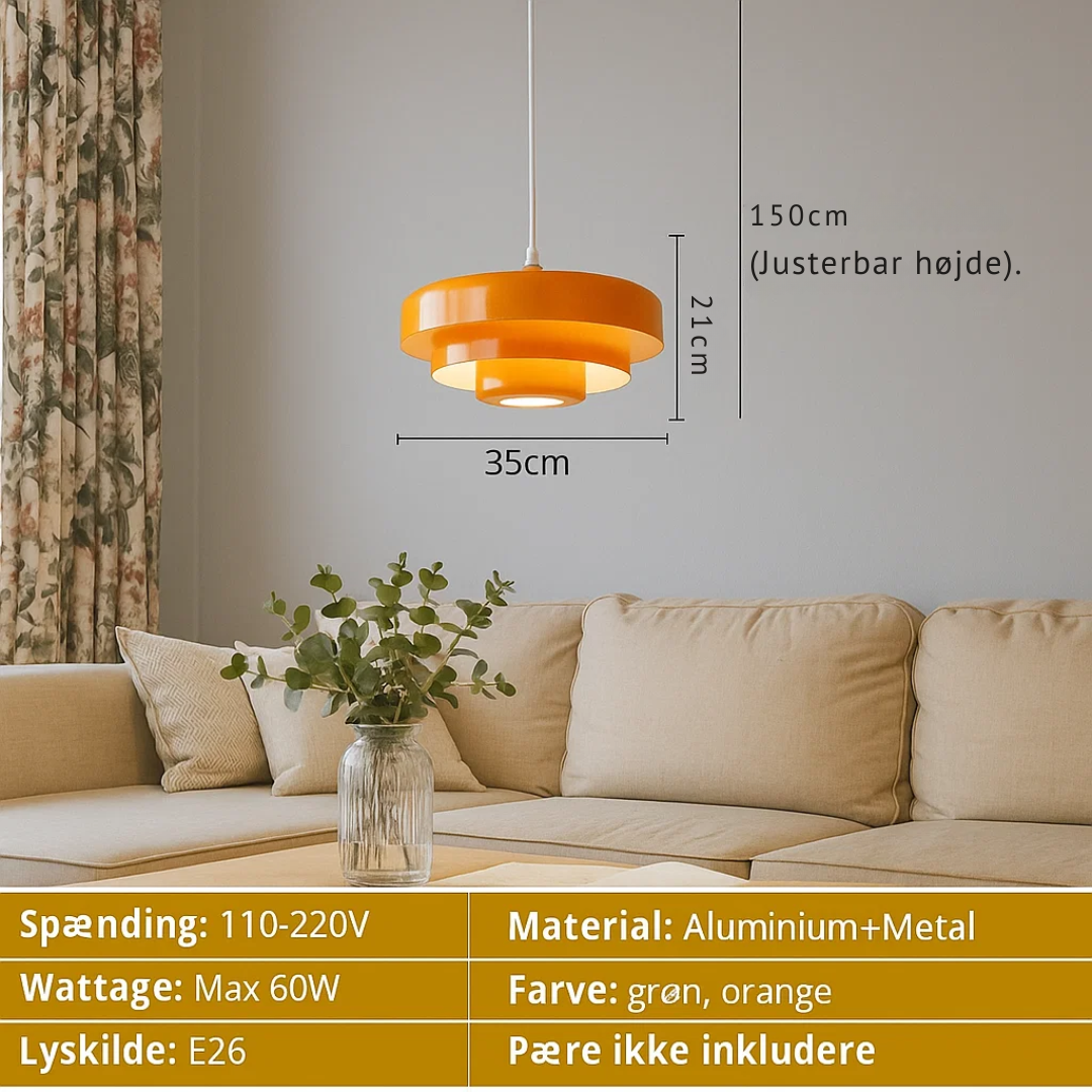 PrismicCircle | Moderne Glas Loftlampe i Nordisk Design til Hjemmet