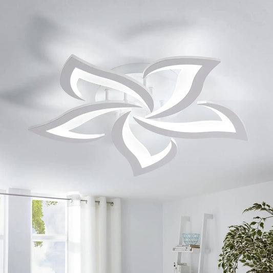 AcrylicGleam | Moderne loftlampe med fjernbetjening og LED-lys