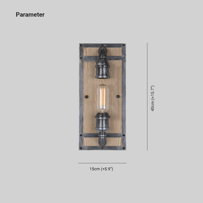 TimberBeam | Retro Industriel Væglampe