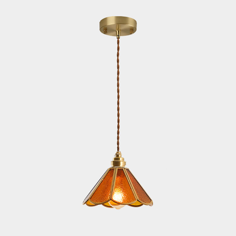 AmberDome | Elegant Tiffany Stil Hængelampe