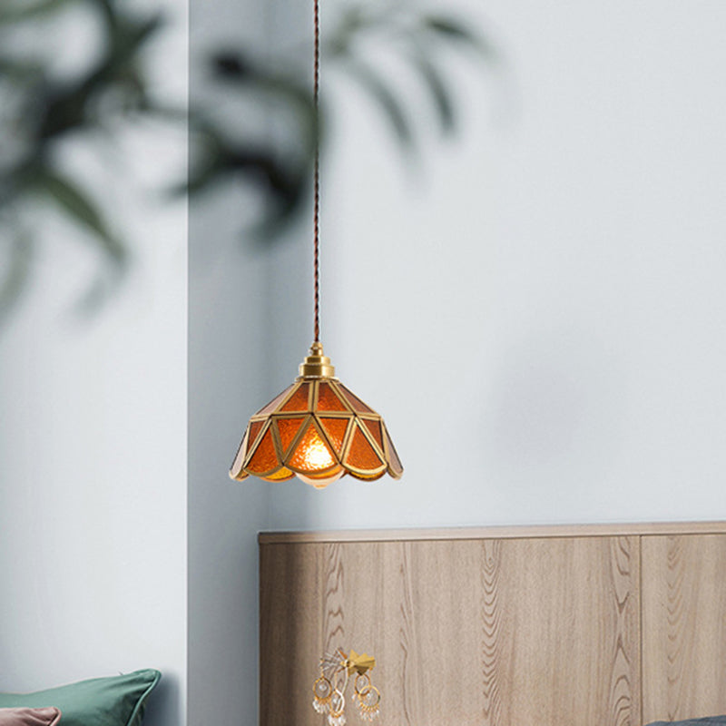 AmberDome | Elegant Tiffany Stil Hængelampe