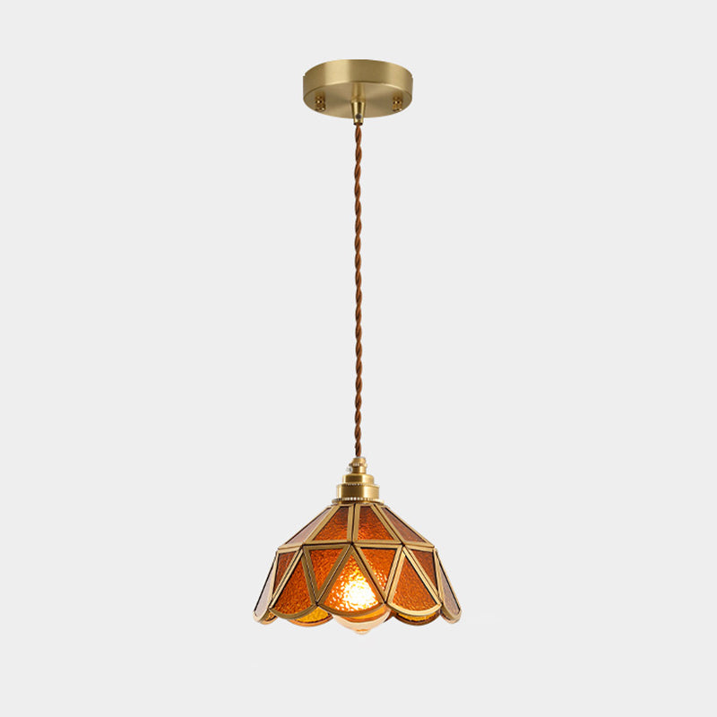 AmberDome | Elegant Tiffany Stil Hængelampe