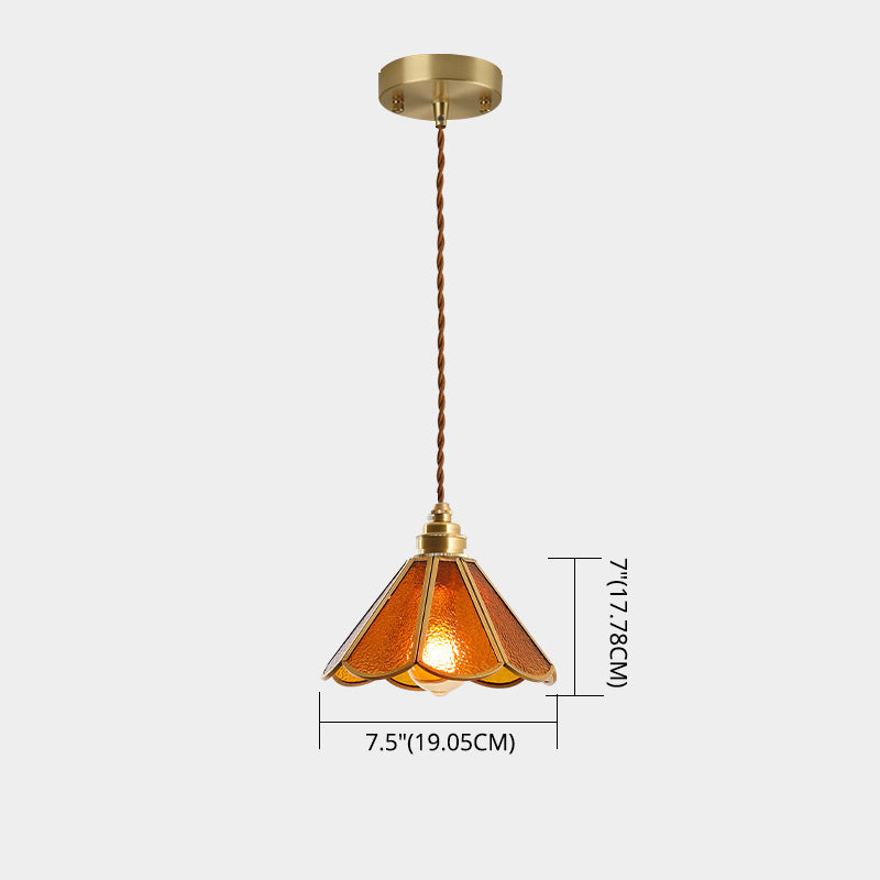 AmberDome | Elegant Tiffany Stil Hængelampe
