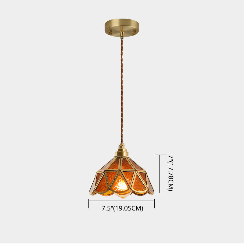 AmberDome | Elegant Tiffany Stil Hængelampe