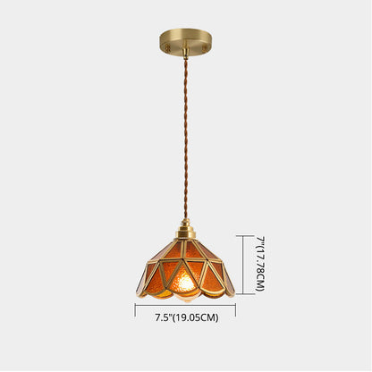 AmberDome | Elegant Tiffany Stil Hængelampe