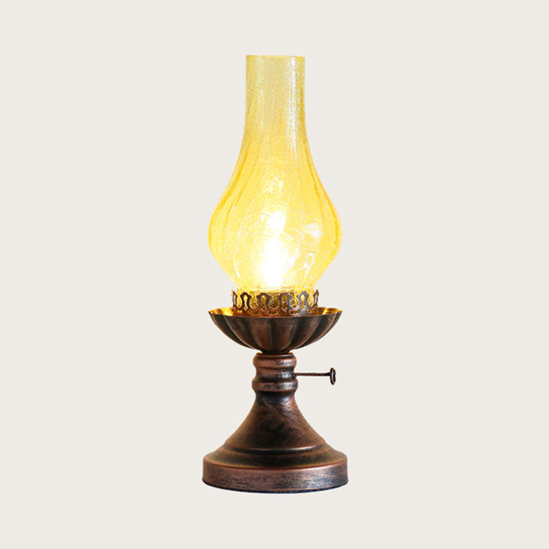 AmberLite | Vintage Krakelé Glaslampe