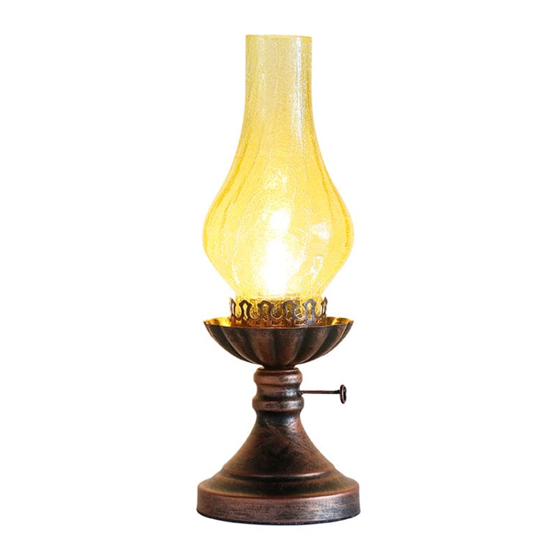 AmberLite | Vintage Krakelé Glaslampe
