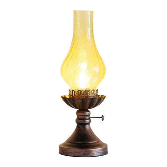 AmberLite | Vintage Krakelé Glaslampe