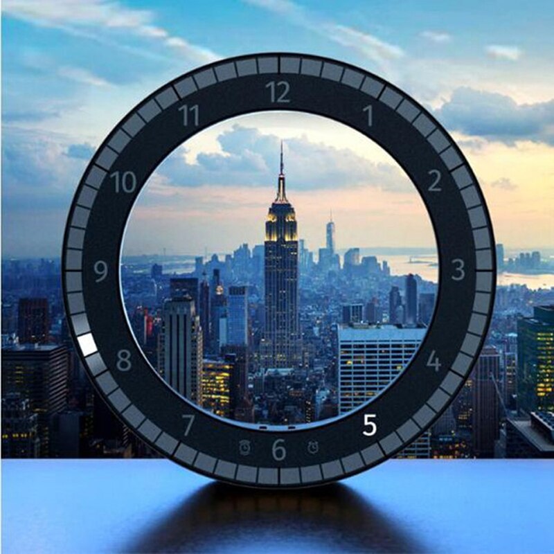 AuraClock | Minimalistisk Cirkel Bordur