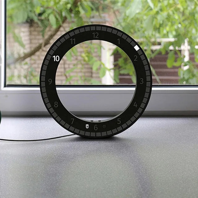 AuraClock | Minimalistisk Cirkel Bordur