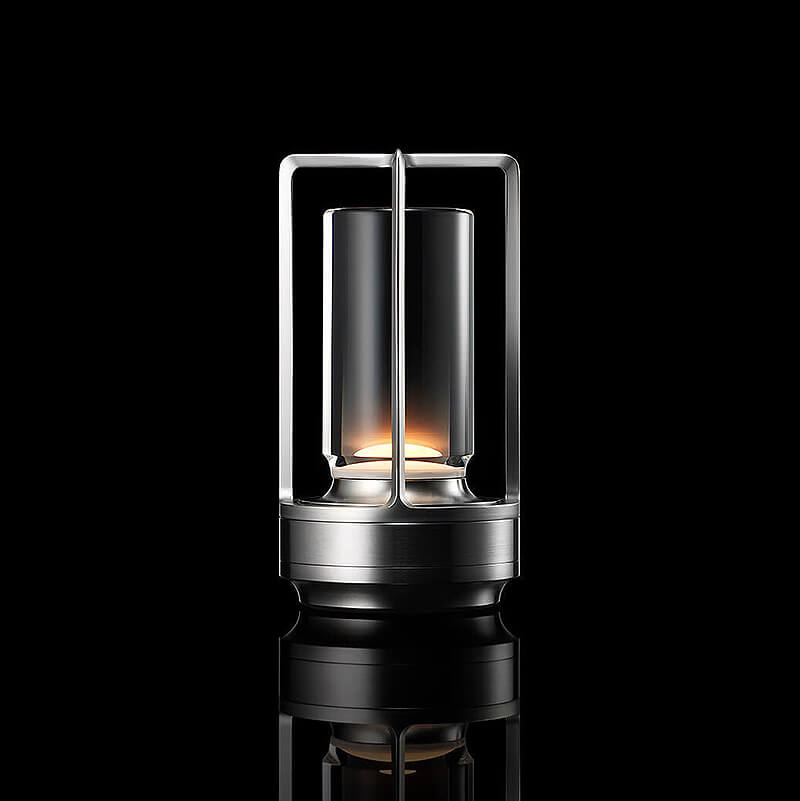 Auralight | Trådløs bordlampe med krystalglas og touchfunktion
