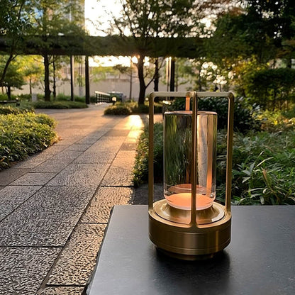 Auralight | Trådløs bordlampe med krystalglas og touchfunktion