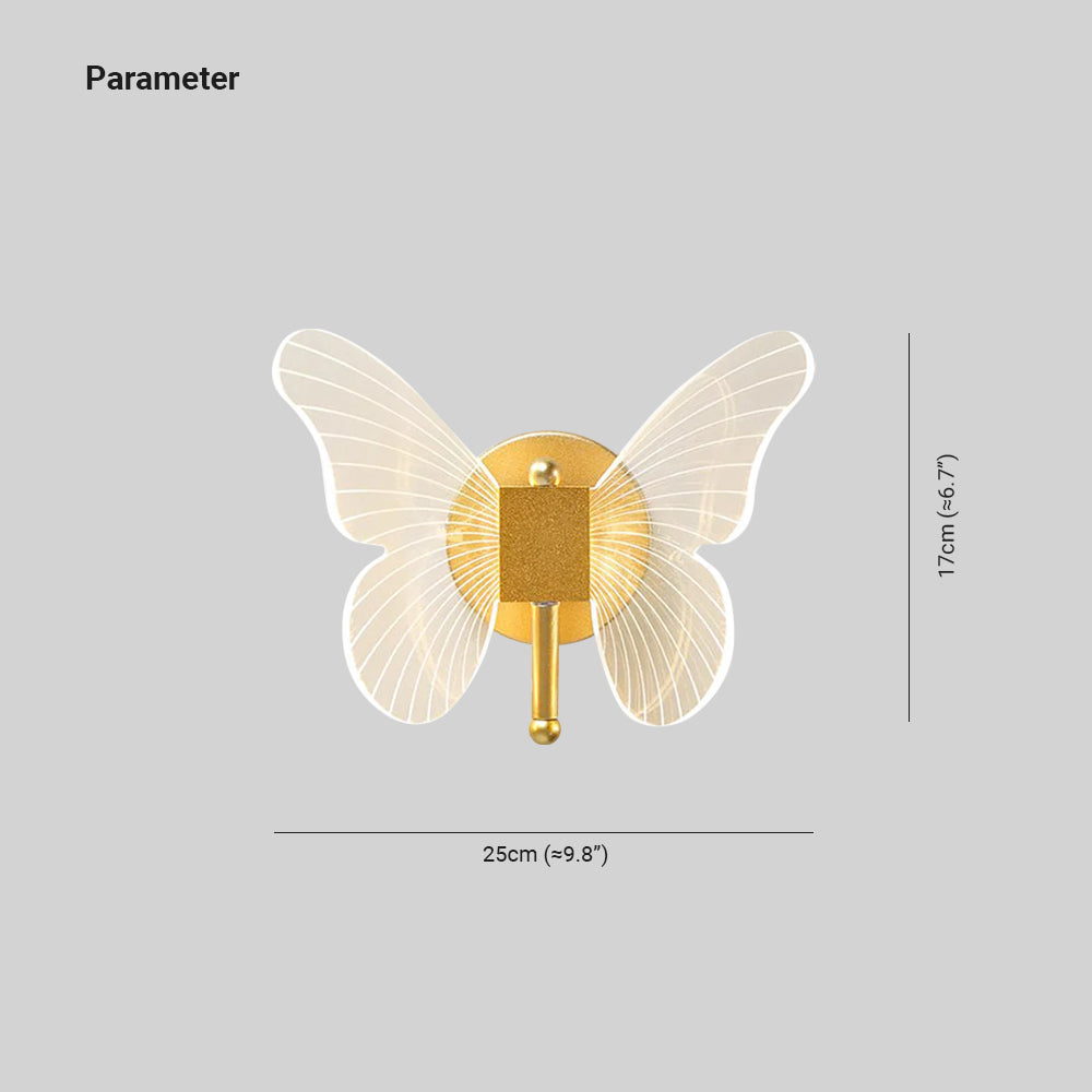 GlowWing | Fortryllende Sommerfugl Væglampe