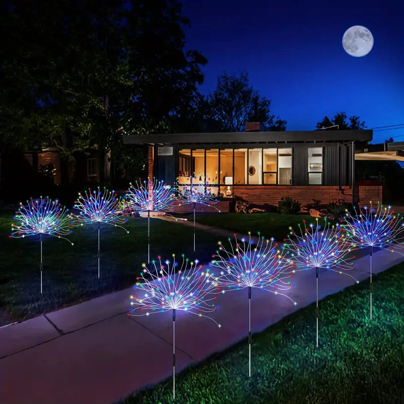 BloomLights | Solcelledrevet udendørslampe med dekorativt fyrværkeridesign
