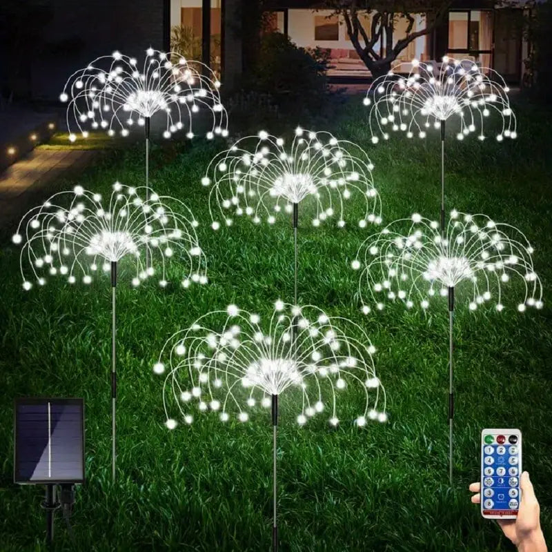 BloomLights | Solcelledrevet udendørslampe med dekorativt fyrværkeridesign