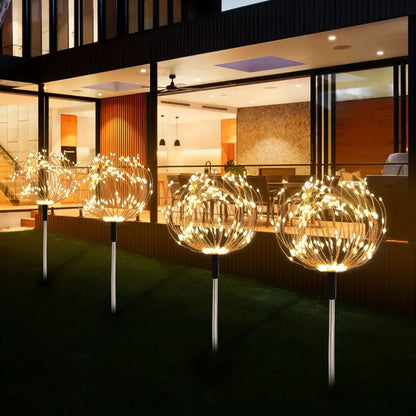 BloomLights | Solcelledrevet udendørslampe med dekorativt fyrværkeridesign