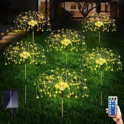 BloomLights | Solcelledrevet udendørslampe med dekorativt fyrværkeridesign