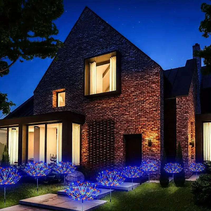 BloomLights | Solcelledrevet udendørslampe med dekorativt fyrværkeridesign