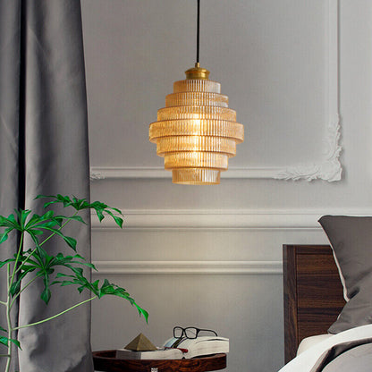 BrassCharm | Elegant Glasflaske Lampe