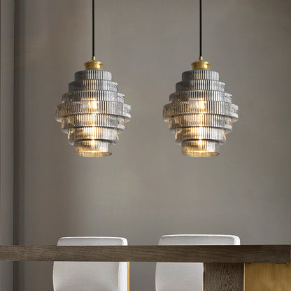 BrassCharm | Elegant Glasflaske Lampe