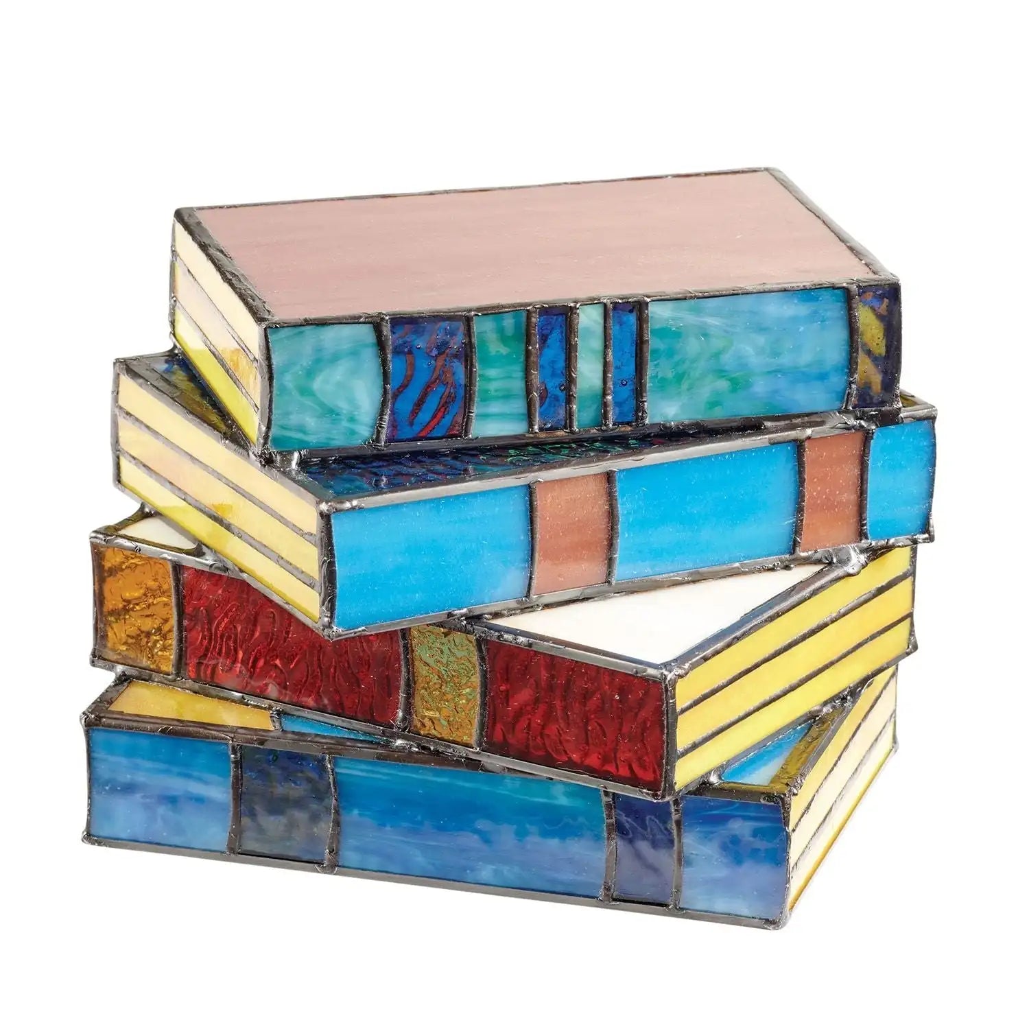 BrightStacks | Farverig Glas Bogreol Lampe
